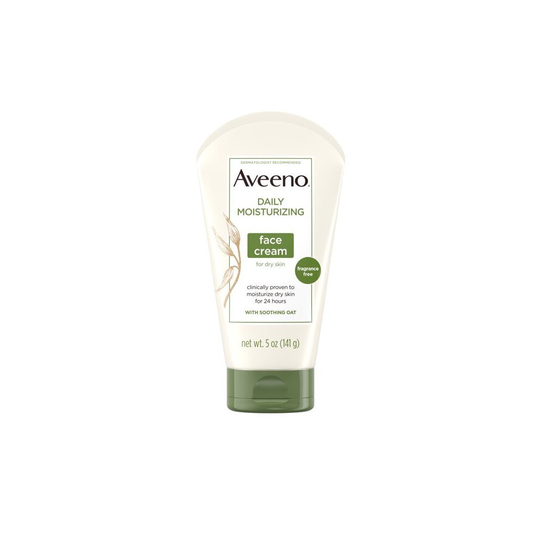 Aveeno Daily Moisturizing Face Cream for Dry Skin, Non-GMO Oat, 5 oz