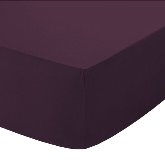 (Plum, Double) Extra Deep 16" (40cm) Fitted Bed Sheets