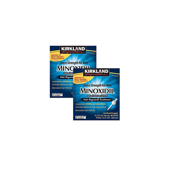 KIRKLAND SIGNATURE Minoxidil for Men 5% Minoxidil Hair Regrowth Treatment 12 Months Supply