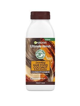 Garnier Ultimate Blends Smoothing Hair Food Coconut Conditioner For Frizzy Hair 530Ml