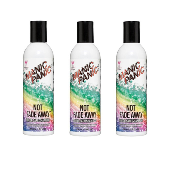 (Trio Pack) Manic Panic - Not Fade Away Maintain Shampoo- Vegan, Cruelty Free Shampoo, Keep You Dyed Hair For Longer, Multi Packs Available