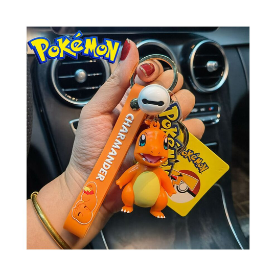 (FireDragonKeychain) (Pikachu Keychain) Genuine Authorized Pokemon Pikachu Sleep Model Blind Box Jewelry Gundam Duck