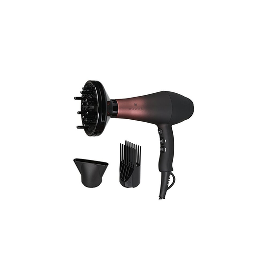 Wazor Professional Hair Dryer Ionic Ceramic Tourmaline Blow Dryer 1800W Far Infrared Heat Dryer With 3 Blow Dry Attachments and Heat&Speed Settin