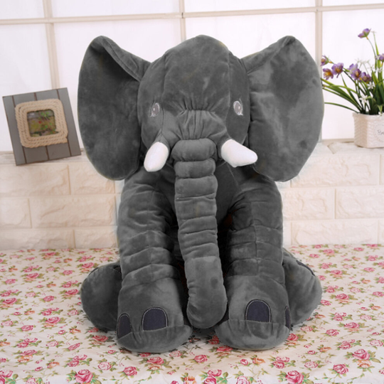 (Gray) 24"Large Plush Stuffed Elephant Animal Toy Gift