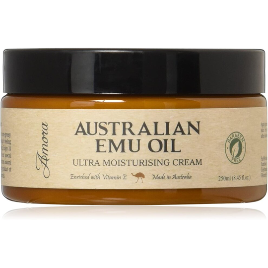 Paraben-Free Australian Emu Oil Ultra Moisturizing Cream (250ml) Pharmaceutical Grade, Super Strength, Made in Australia