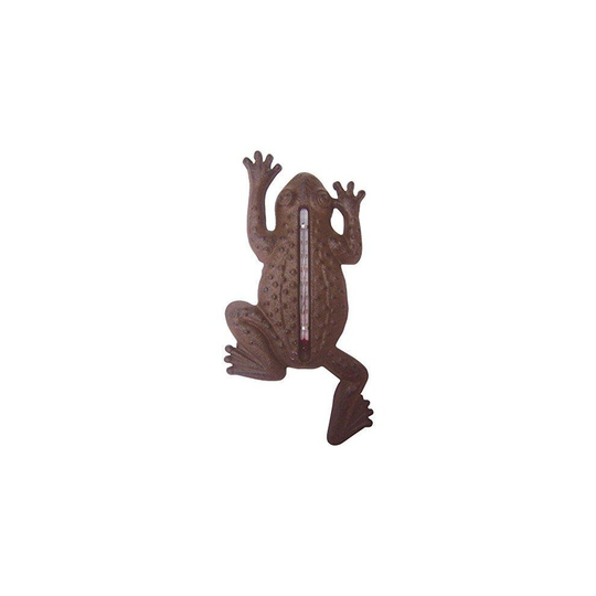 Fallen Fruits Cast Iron Frog Thermometer