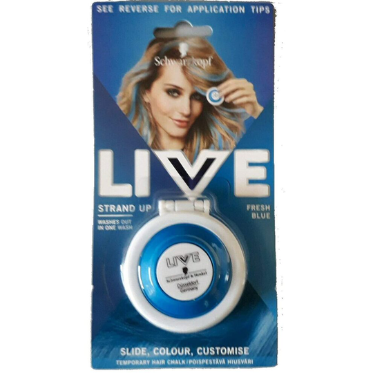Schwarzkopf Live Strand Up Hair Chalk - Fresh Blue