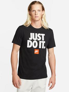 Nike Nsw Jdi Logo T-Shirt - Black/White