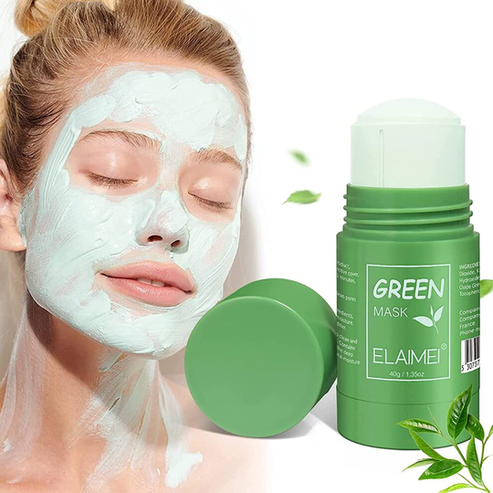 Green Tea Mask Stick (2 Pack), Blackhead Remover, Green Tea Purifying Clay Stick Mask, Poreless Deep Cleanse Oil Control & Acne...