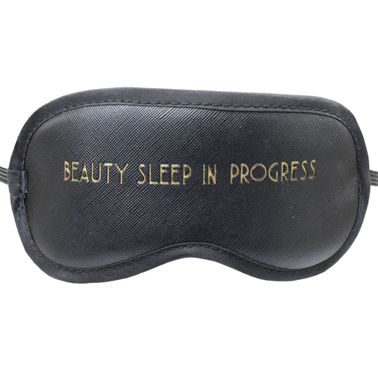 Soft Padded Sleep Eye Mask Blindfold Eye Cover Travel Rest Sleep Aid Shade Black