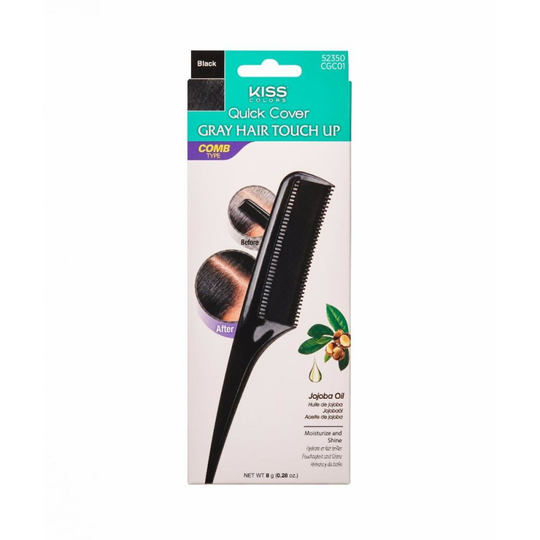 Kiss Quick Cover Comb Touch Up - Black