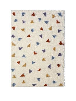 Everyday Snug Shaggy Triangle Rug - Multi
