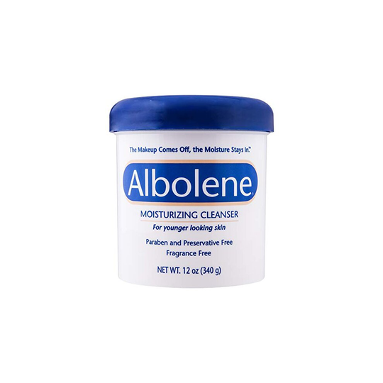 Albolene Moisturizing Cleanser | 3-in-1 Skin Care Product: Makeup Remover, Facial Cleanser and Moisturizer | No Soap or Water Needed | 12 Ounces | Pac
