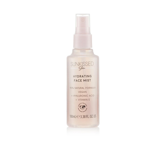 Sunkissed Skin Hydrating Face Mist 100ml - 95% Natural Formula, Vegan - Enriched with +X% Hyaluronic Acid