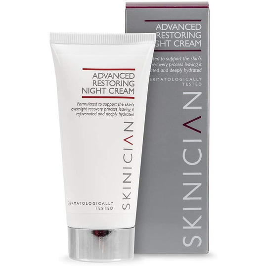 SKINICIAN Advanced Restoring Night Cream - Anti Ageing Night Cream - Salon Professional Overnight Anti Wrinkle Moisturiser for Women - RegenacelTM and