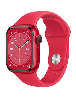 Apple Watch Series 8 (Gps), 41Mm (Product)Red Aluminium Case With (Product)Red Sport Band