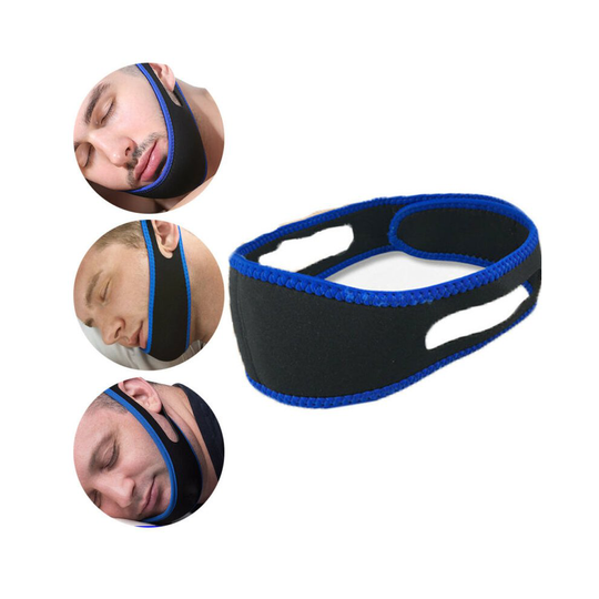 New Anti Snore Aid Sleep Apnea Stop Snoring Strap Belt Jaw Solution Chin Support