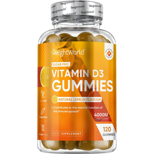 WeightWorld Sugar Free Vitamin D3 Gummies 4000IU - 120 Gummies