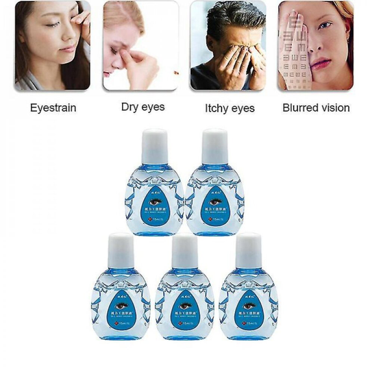 Tib 5pcs Vision Bear Bile Relieves Eye Fatigue Eye Drops Eliminates Dry Eyes Anti-inflammatory Sterilization Moisturizing Eye Care