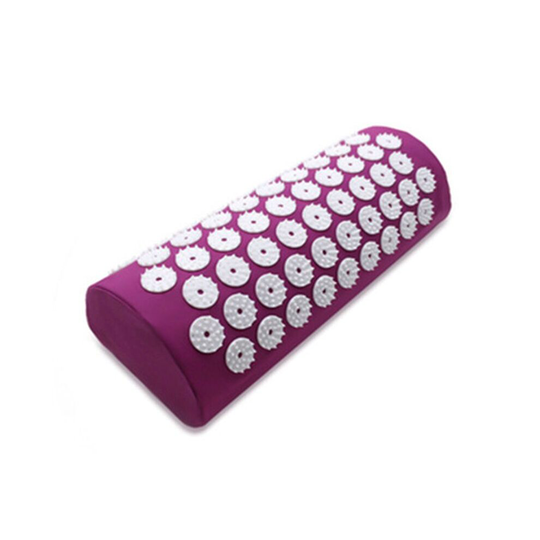 (Purple Pillow Only) Base Yoga Acupressure Massage Mat + Pillow Spiky Pain Stress Soreness Relax Body