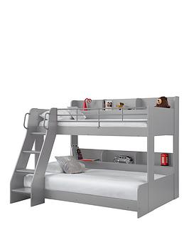 Julian Bowen Domino Triple Sleeper Bed - Light Grey