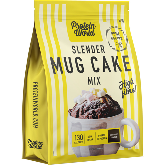 Protein World Slender Mug Cake Mix 130 Cals Chocolate Flavour 500g **BEST BEFORE FEBRUARY 2026