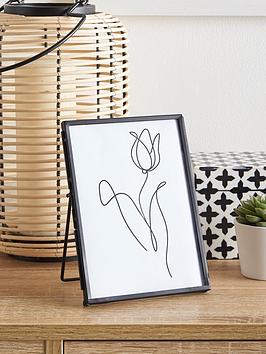 Very Home Black Metal Photo Frame - 5 X 7 Inch