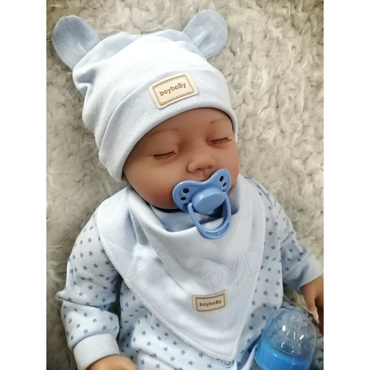 22" Handmade Real Lifelike Reborn Baby Dolls Newborn Sleeping Boy