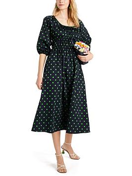Kate Spade New York Picture Dot Riviera Dress - Blazer Blue/Green