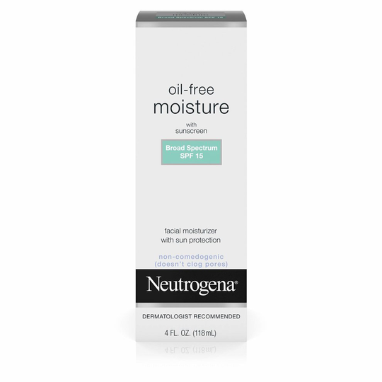 Neutrogena Oil-Free Moisture with Sunscreen, Broad-Spectrum SPF 15, 4 Fl Oz