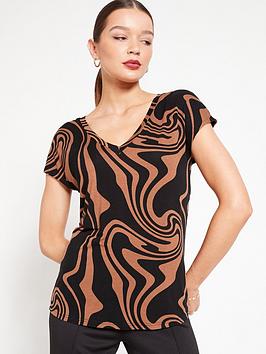 Everyday The Essential Printed V Neck T-Shirt - Print