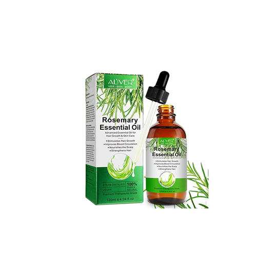 Rosemary Oil for Hair Growth & Skin Care - 100% Pure Rosemary Essential Oil for Eyebrow and Eyelash, Nourishes The Scalp, Stimulates Hair Gr