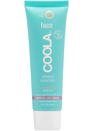 Coola Mineral SPF 30 Unscented Matte Tinted Moisturiser Natural Beige 50ml
