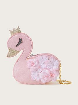 Monsoon Girls Flower Flamingo Bag - Pink