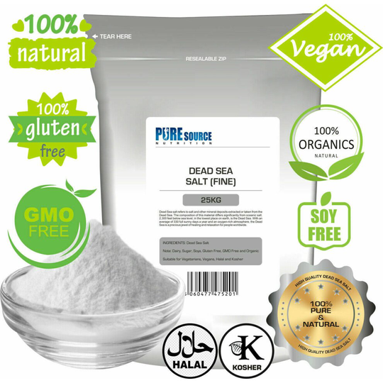 (500g) Dead Sea Salt Fine Organic FCC Food Grade Natural