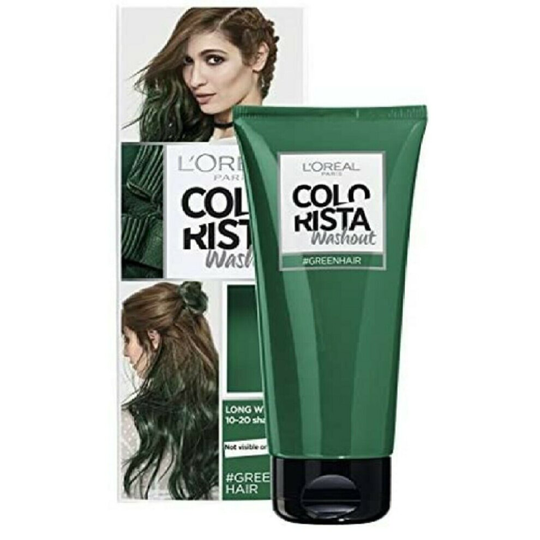 L'oreal Colorista Washout Semi-Permanent Hair Colour Green 020 80ml