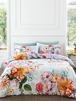 Hyperion Amaranth 100% Cotton Sateen Duvet Cover Set