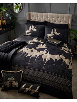 Laurence Llewelyn-Bowen Kireina Duvet Cover Set - Black
