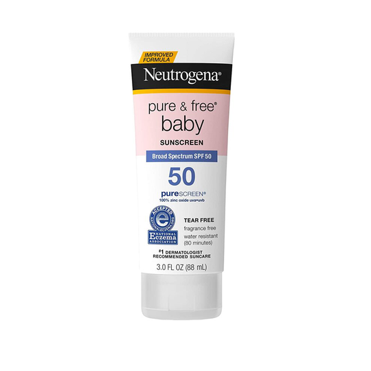 Neutrogena Pure & Free Baby Sunscreen, Purescreen SPF 50, 3 fl oz (88 ml)