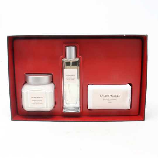 Laura Mercier Almond Coconut Eau De Toilette 3-Pcs Collection / New With Box