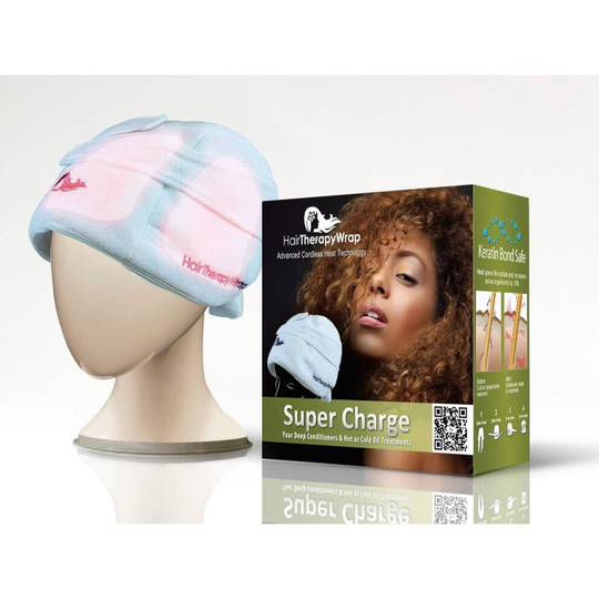 Heat Therapy Wrap - Thermal Microwaveable Turban - White