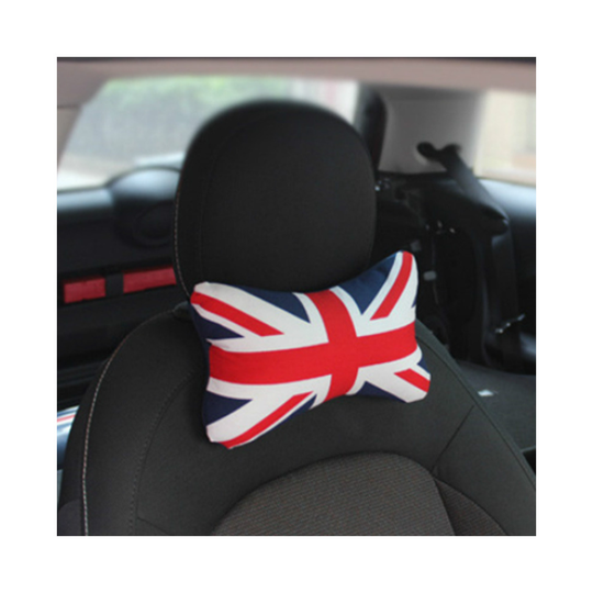 (Red) UK Flag Car Seat Neck Rest Pillow Foam Headrest Cushion Travel Sleeping