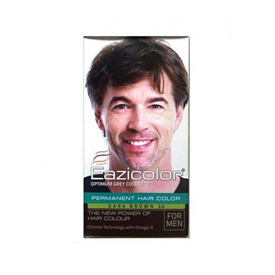 EAZICOLOR PERMANENT HAIR COLOR DARK BROWN 35ML