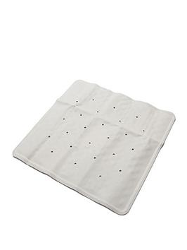 Croydex White Rubagrip Shower Tray Bath Mat