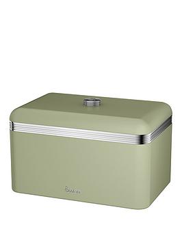 Swan Retro Bread Bin - Green