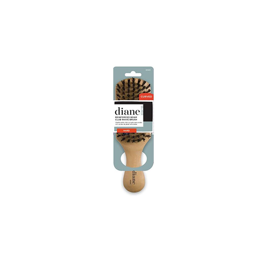 Diane curved Reinforced Boar club Extra Firm Bristles D1001