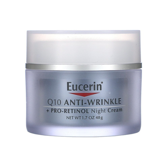 Eucerin, Q10 Anti-Wrinkle + Pro-Retinol Night Cream, 1.7 fl oz (48 g)