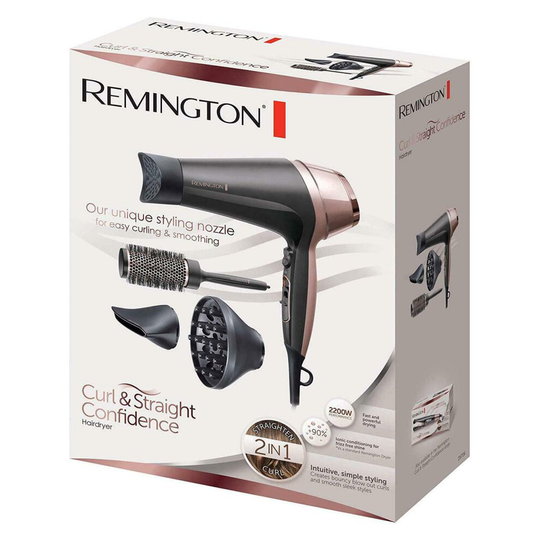 (Buy 1) Remington Curl and Straight Confidence Hairdryer