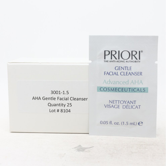 Priori Gentle Facial Cleanser Pack Of 25 / New