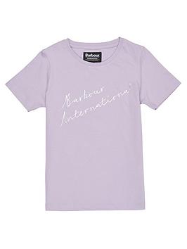 Barbour International Girls Rossin T-Shirt - Light Purple